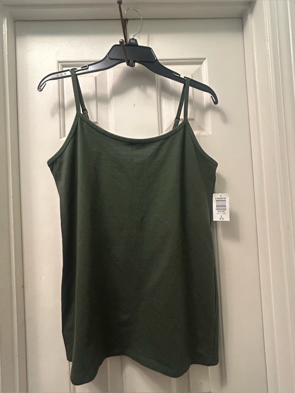 NWT Torrid Olive military Green Spaghetti Strap Tank Top